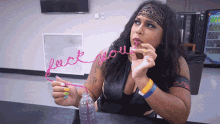 nyla rose silly straw fuck you aew being the elite