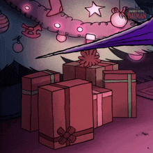 Grabbing The Gifts Merry Little Batman GIF - Grabbing The Gifts Merry Little Batman Taking Away The Gifts GIFs
