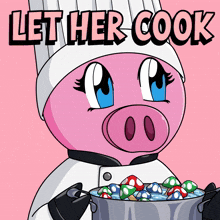 Let Her Cook Piggyverse Chef GIF - Let Her Cook Piggyverse Chef Piggyverse GIFs