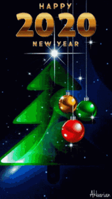 Happy New Years Greetings GIF - Happy New Years Greetings Christmas Ornaments GIFs