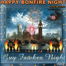 Happy Bonfire Night Guy Fawkes Night GIF