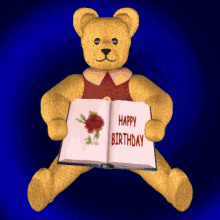Happy Birthday Happy Birthday Book GIF - Happy Birthday Happy Birthday Book Birthday Message GIFs