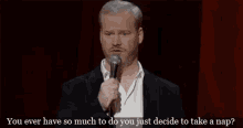 stressed napping overwhelmed jim gaffigan