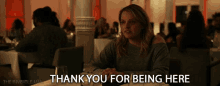 Thank You For Being Here Elisabeth Moss GIF - Thank You For Being Here Elisabeth Moss Cecilia Kass GIFs