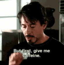 Ngopi Yuk GIF - Coffee Caffeine Robert Downey Jr GIFs