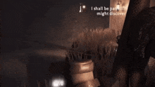 a video game scene with the words " shall be patrolling " on the bottom