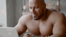 Muscle Man GIF - Muscle Man Eating GIFs