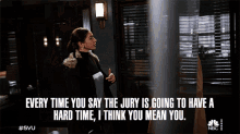 Everytime You Say The Jury Is Going To Have A Hard Time I Think You Mean You Katriona Tamin GIF