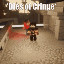 Dies Of Cringe Minecraft Memes GIF - Dies Of Cringe Minecraft Memes Animation GIFs