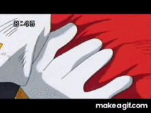 a close up of a person 's hand with the time 8:45 on the bottom
