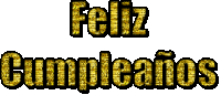 the word feliz is written in gold letters
