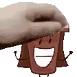 a cartoon character with arms and legs is smiling and holding a piece of paper .