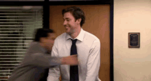Happy Hug Day GIF - The Office Michael Scott Jim Halpert GIFs