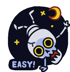 Easy Falling Sticker - Easy Falling Ahh Stickers