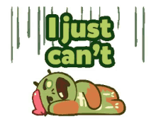 i just cant cookie run zombie cookie line sticker devsisters
