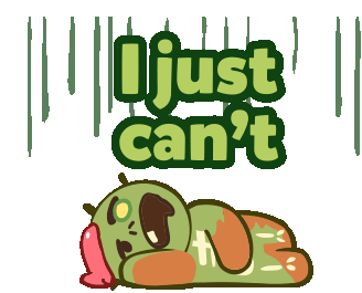I Just Cant Cookie Run Sticker - I Just Cant Cookie Run Zombie Cookie Stickers