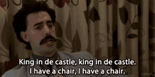 King In De Castle - Borat GIF - Borat Sacha Baron Cohen Kazakhstan GIFs