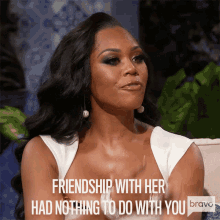 Friendship With Her Had Nothing To Do With You Wendy Osefo GIF - Friendship With Her Had Nothing To Do With You Wendy Osefo Real Housewives Of Potomac GIFs