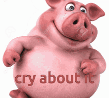 Pig Meme GIF - Pig Meme Cry About It GIFs