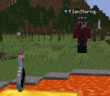a screenshot of a video game with the name clamstormz