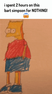 Bart Drawing Bart Simpson GIF - Bart Drawing Bart Simpson 2 Hours For Nothin GIFs