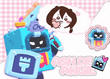 a cartoon of a robot with the words " ash de alice " on the bottom right