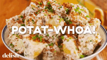 Garlicky Potato Salad Celebrity Snackdown GIF