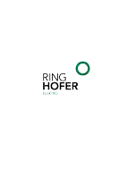 a logo for ring hofer elektro with a green circle in the center