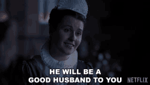He Will Be A Good Husband To You Bridgerton GIF - He Will Be A Good Husband To You Bridgerton The Duke And I GIFs