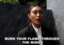 Burn Your Flame Through The Night Novia GIF - Burn Your Flame Through The Night Novia Starhits GIFs