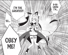 I Am The Greatest So Obey Me Manga Girl GIF