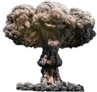 Clown Nuclear Explosion Sticker - Clown Nuclear Explosion Nuclear Stickers