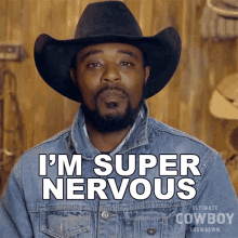 Im Super Nervous Jamon Turner GIF - Im Super Nervous Jamon Turner Ultimate Cowboy Showdown GIFs
