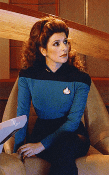 Deanna Troi Marina Sirtis GIF - Deanna Troi Marina Sirtis Star Trek GIFs
