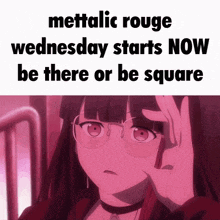 Mettalic Rouge Wednesday GIF - Mettalic Rouge Rouge Wednesday GIFs