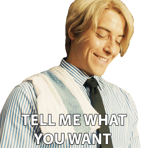 Tell Me What You Want Sanji Sticker - Tell Me What You Want Sanji Taz Skylar Stickers