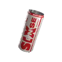 a can of sexse energy drink on a white surface