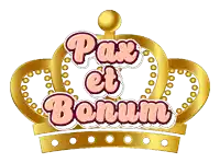a gold crown with the words pax et bonum