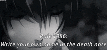 Rule 1086 Death Note GIF - Rule 1086 Rule 1086 GIFs