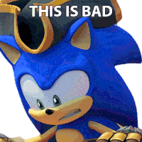This Is Bad Sonic The Hedgehog Sticker - This Is Bad Sonic The Hedgehog Sonic Prime Stickers