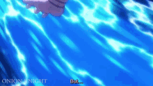 a hand is reaching out towards a body of water with the words but on the bottom