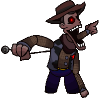 Fnaf Woody Right Pose Sticker