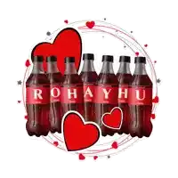 six bottles of coca cola with the name rohayhu on them