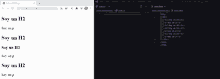 a screenshot of a web page that says soy un h2 on it