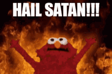 Hail Satan Macegaleon GIF - Hail Satan Macegaleon Elmo GIFs