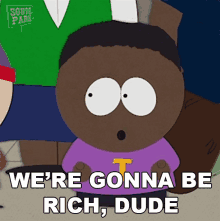 Were Gonna Be Rich Dude Tolkien Black GIF - Were Gonna Be Rich Dude Tolkien Black South Park GIFs