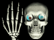 Skull Hand GIF - Skull Hand Bones GIFs