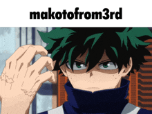 a picture of makoto from 3rd with a picture of a person