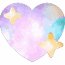 top heart star colorful