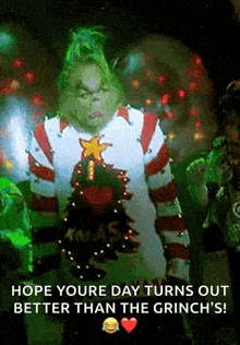 The Grinch Christmas Sweater GIF